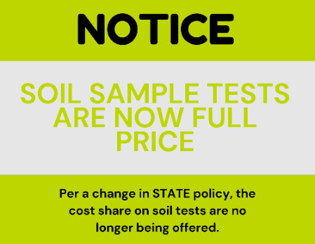 Soil Tests are Full Price